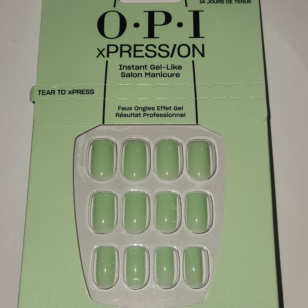 OPI xPRESS/ON Gel-Like Manicure - Light Green